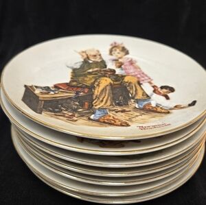Vintage Norman Rockwell Collector Plates